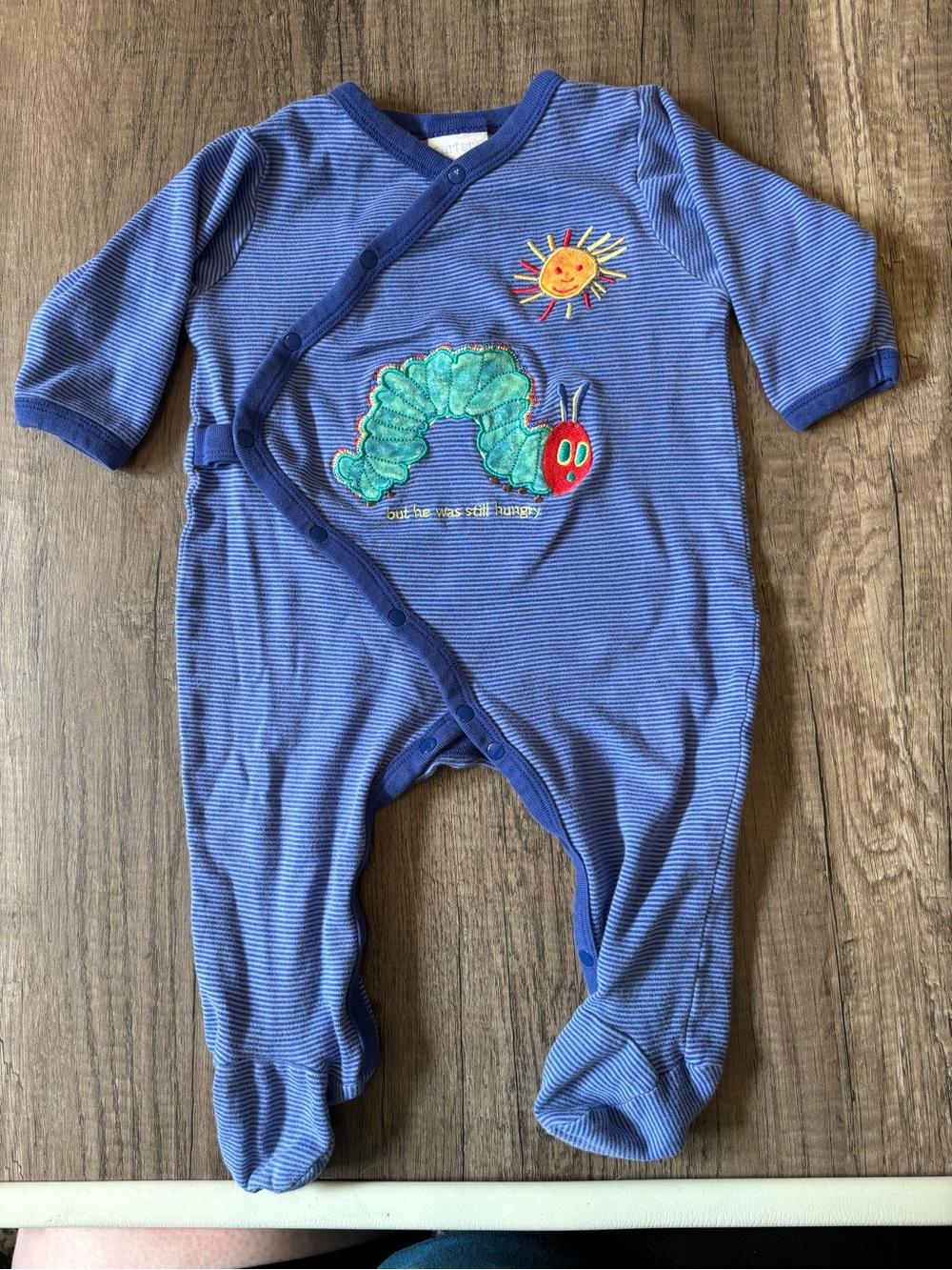 Vintage 2000s Y2K Eric Carle Hungry Caterpillars Carters Romper Outfit 6-9M